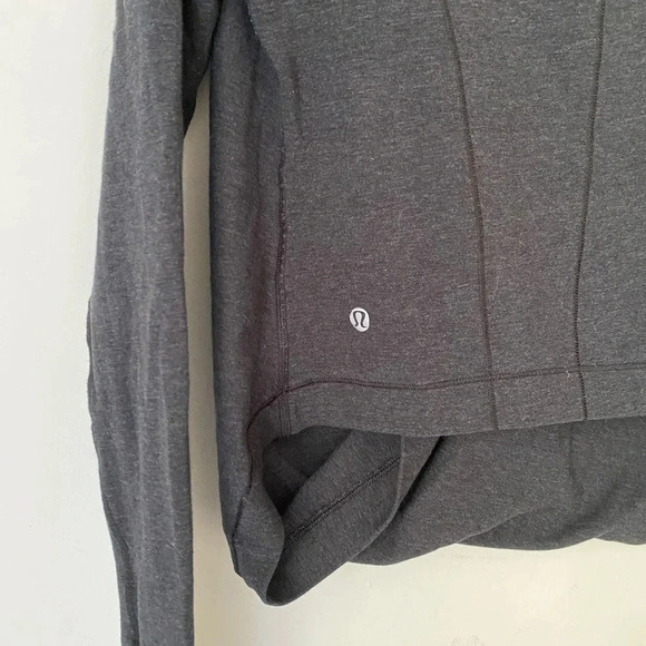 Lululemon Sweater Women’s 4 Iconic Wrap Gray - Picture 7 of 10